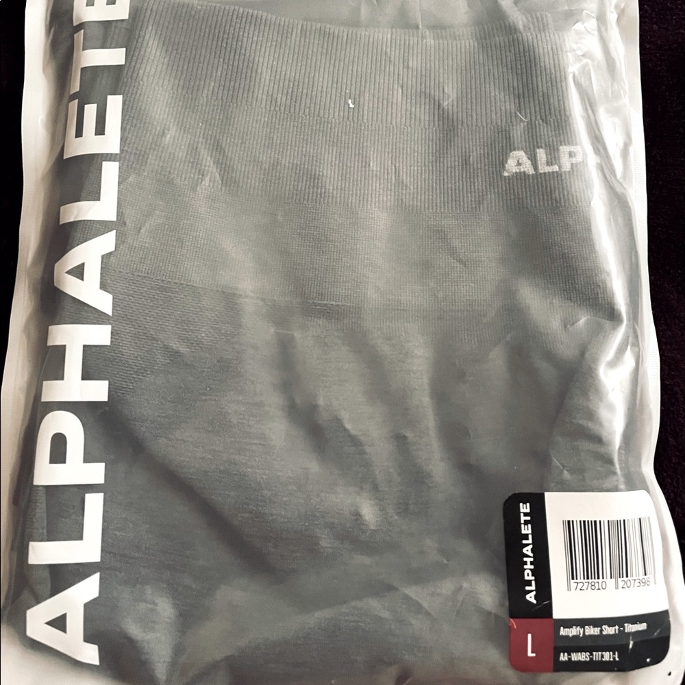 Amplify Biker Shorts (Titanium) Size L
